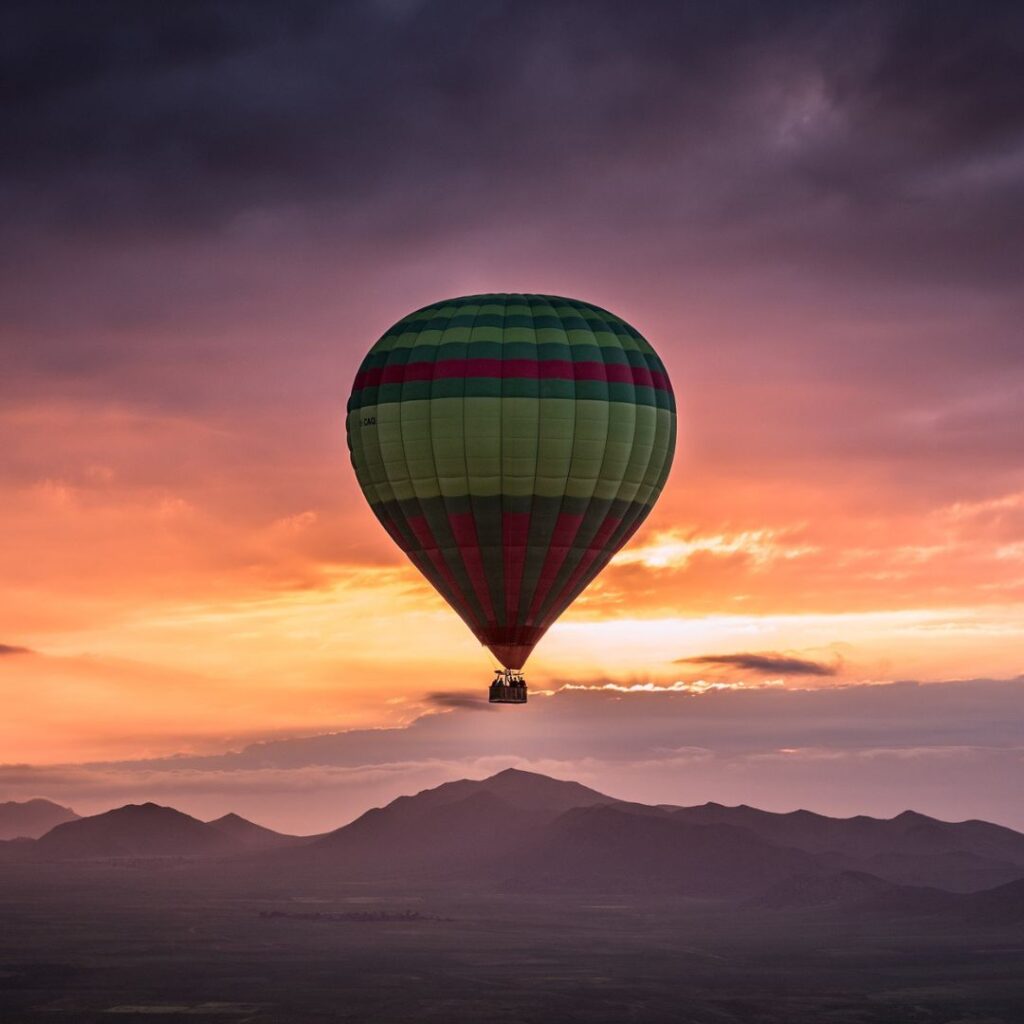 Vol en montgolfière